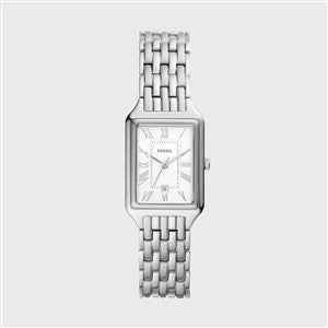 Engraved Fossil Raquel Small Silver Watch - 48193