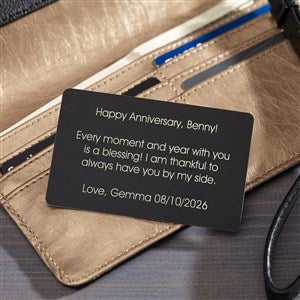 Custom Metal Engraved Wallet Card – Silver – Design Your Own | Online