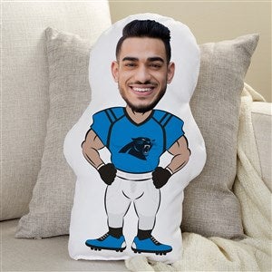 NFL Carolina Panthers Personalized Photo Character Throw Pillow - 48728