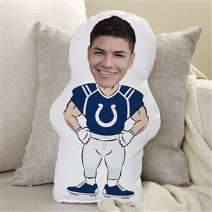 NFL Indianapolis Colts Personalized Photo Character Throw Pillow - 48733