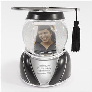 Engraved Graduation Cap Photo Snow Globe - 48845