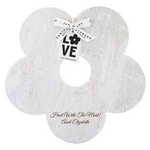 Engraved Daisy Wood Serving Board - 49013