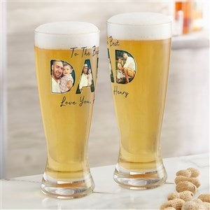 Memories with Dad Personalized Photo Pilsner Glass - 49103-P