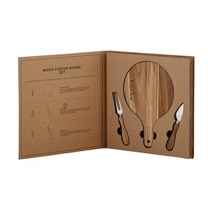 Engraved Wood Cheese Board Gift Set - 49244