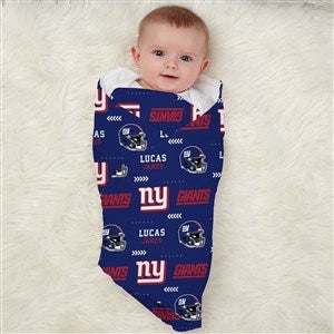 New York Giants Personalized NFL Baby Receiving Blanket - 49295-B