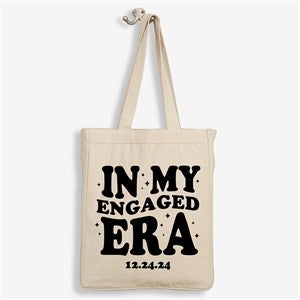 In My Engaged Era Personalized Canvas Tote Bag- 14