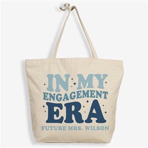 In My Engaged Era Personalized Canvas Tote Bag- 19