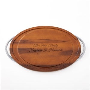 Engraved Nambé Braid Large Carving Board - 50455