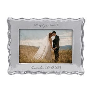Engraved Mariposa Wavy Picture Frame - 4x6 - Horizontal - 50675-H