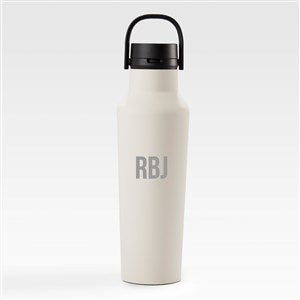 Engraved Corkcicle Monogram 20oz Sport Bottle in Latte (Cream) - 50743-LAT