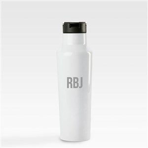 Engraved Corkcicle Monogram 20oz Sport Bottle in Unicorn (White Sparkle) - 50745-UNI