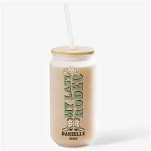 Western Wedding Personalized 16 oz. Iced Coffee Cup - 50798