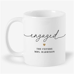 Engagement Script Personalized Coffee Mug 11 oz.- White - 50813-W