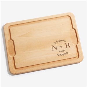 Their Initials Personalized Hardwood Cutting Board-12x17 - 50839