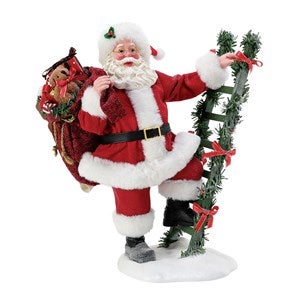 Santa Steps Up Figurine - 51188
