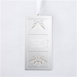 Engraved Silver Festive Front Door Ornament - 51316