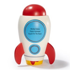 Engraved Spaceship Coin Bank - 51840