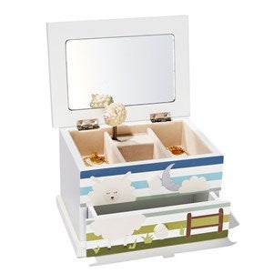 Engraved Cant Sheep Jewelry Box - 51843