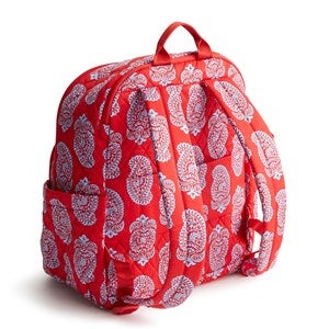 Vea Bradley Large Bancroft Backpack Nylon Goji Berry Red NWT Bancroft Backpack in Iconic Paisley Goji Berry Red | Vera  main image 3