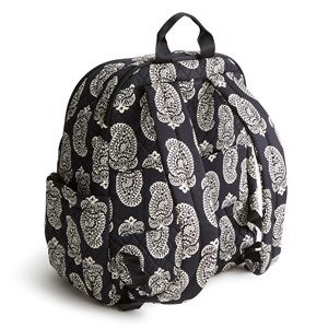 Vera Bradley Embroidered Iconic Paisley Backpack-Moonless Night