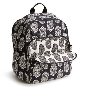 Vera Bradley Black Paisley Backpack with Cream Print Vera Bradley paisley print backpack main image 2
