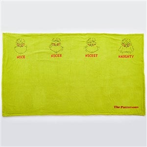 Embroidered Extra Large Grinch Family Throw - 52135
