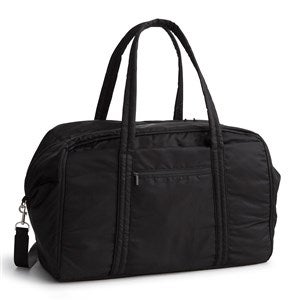 Vera Bradley Large Miramar Weekender in Black Nylon