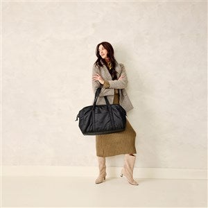 Vera Bradley Large Miramar Weekender in Black Nylon