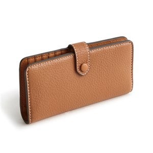 Vera Bradley Leather Tab Wallet in Roasted Pecan - 52188