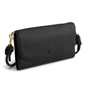 Vera Bradley Leather Crossbody Wallet in Moonless Night - 52191
