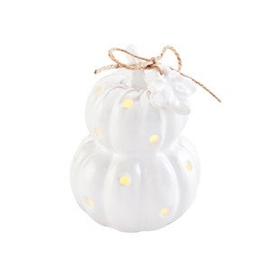 Ceramic Pumpkin Light-Up Sitter for Serveware - 52215