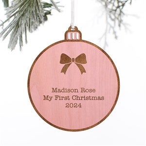 Kittenish Engraved Wood Holiday Icon Ornament - Pink - 52244-P