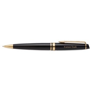Engraved Waterman Expert Black and Gold Ballpoint Pen - 52281