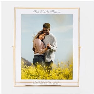 Kittenish Engraved Gold Floating 8x10 Frame - 52389