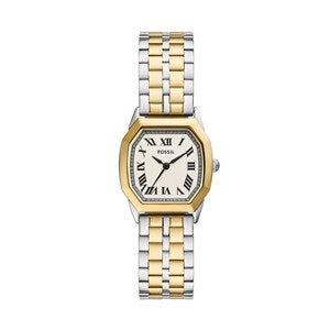 Engraved Fossil Harlow Two-Tone Watch - 52445