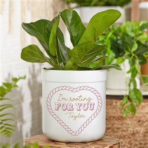 Kittenish Personalized Im Rooting For You Flower Pot - 52508