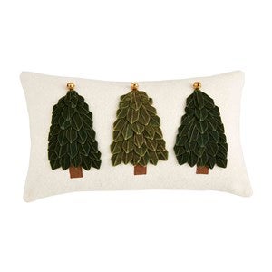 Lumbar Velvet Tree Pillow - 52571