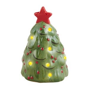 Ceramic Holiday Tree Light Up Sitter for Serveware - 52578