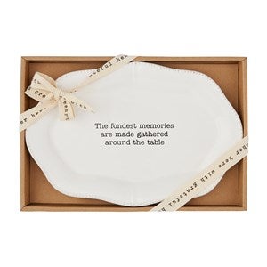Ceramic quot;Fondest Memoriesquot; Serving Platter - 52581
