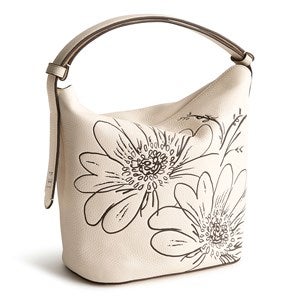 Debossed Vera Bradley Astoria Leather Shoulder Bag in Bloom Cottage - 52658