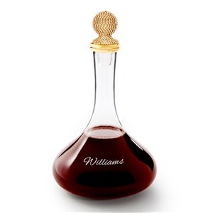 Etched Pave Golden Decanter - 52705