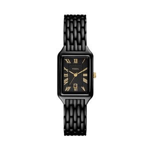 Engraved Fossil Raquel Black Watch -23MM - 52903