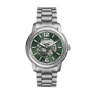 Engraved Fossil Heritage Watch with Green Skelton Dial - 52904