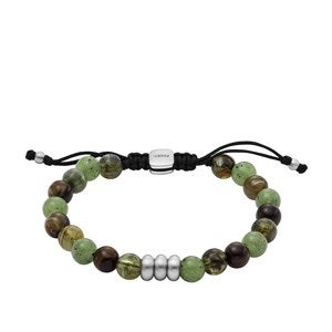 Fossil Green and Brown Beaded Bracelet - 52907