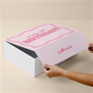Kittenish Pink Rodeo Personalized Keepsake Box - 12x15 - 52937-L
