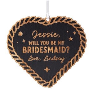 Kittenish Engraved Heart Gift Tag  Ornament - Black - 52941-BLK