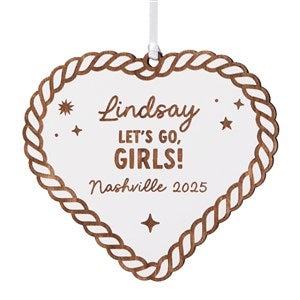 Kittenish Engraved Heart Gift Tag  Ornament - White - 52941-W