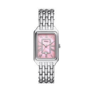 Engraved Fossil Raquel Silver and Pink Watch - 26MM - 52943