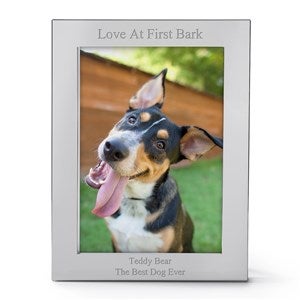 Engraved Silver Flat 5x7 Frame - Vertical/Portrait - 53037-V