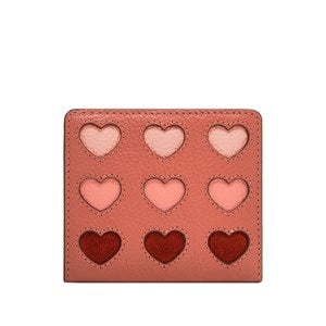 Fossil Logan RFID Small Wallet with Hearts - 53351